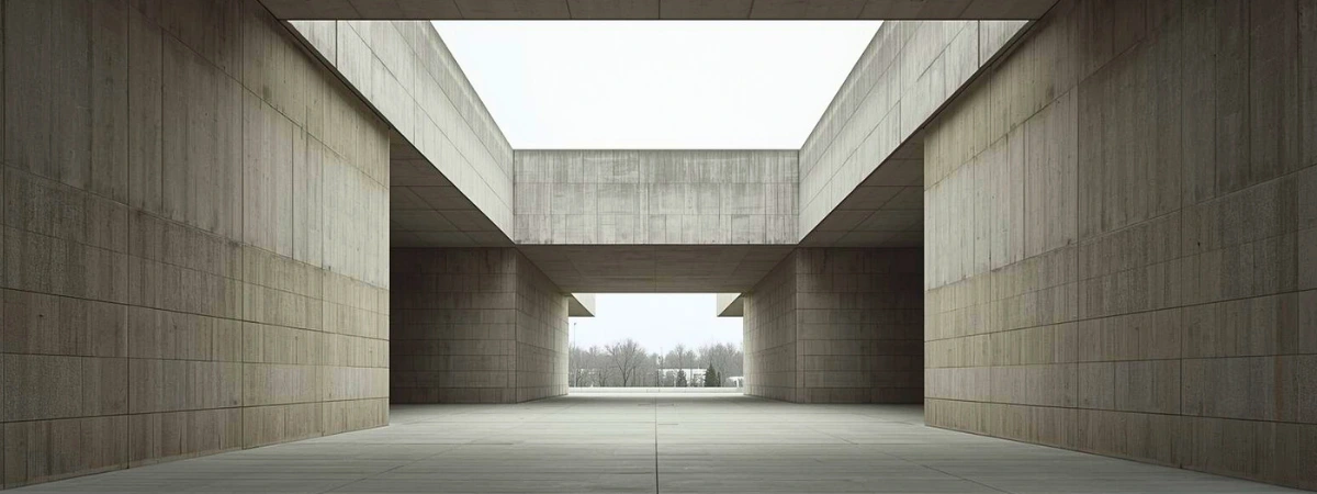 A strong-looking corridor leading to a park symbolises forward-looking co-existence.